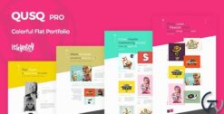 Qusq Pro - Flat Colorful Portfolio 1.5