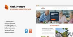 Oak House Senior Care Retirement Rehabilitation WordPress Theme