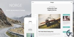 Norge Responsive Blog WordPress Theme 1.9