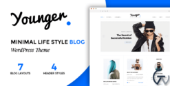 Younger Blogger Personal Blog WordPress Theme