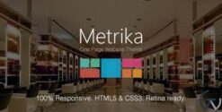 Metrika Responsive OnePage WordPress Theme 2.3.7
