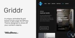 Griddr Animated Grid Creative WordPress Theme 1.0.4