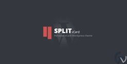 Split WordPress CV, Vcard Template