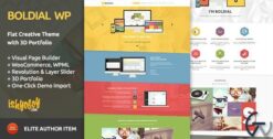 Boldial WP Flat Creative Theme with 3D Portfolio 2.9