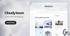 Cloudy Town Clean Minimal Blog WordPress Theme