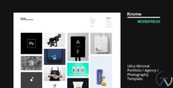 KROME Minimal Creative Portfolio WordPress Theme