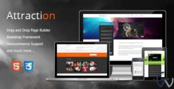 Attraction Responsive WordPress Landing Page Theme