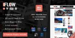 Flow News Magazine and Blog WordPress Theme 2.0