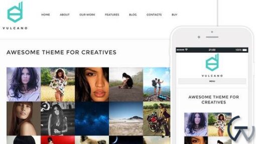 Vulcano Review TeslaThemes Creative Wordpress Portfolio Theme 1