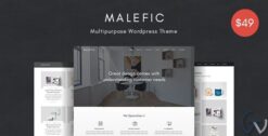 Malefic One Page Responsive WordPress Theme 1.0.1