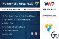 Wordpress Mega Pack for Visual composer News-Blog