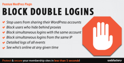Block Double Logins - Protect Your Membership Site 1.1