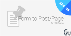 NEX-Forms - Form to Post Page Add-on 8.5