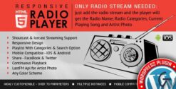 Radio Player Shoutcast and Icecast WordPress Plugin 4.4.6