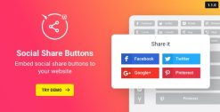 WordPress Social Share Buttons 1.6.1