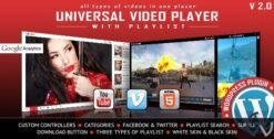 Universal Video Player WordPress Plugin 3.8.4
