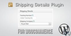 Shipping Details Plugin for WooCommerce 1.8.0.6