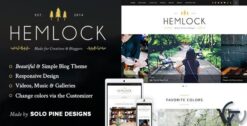 Hemlock - A Responsive WordPress Blog Theme 1.8.3