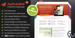 JustLanded - WordPress Landing Page 1.7.0