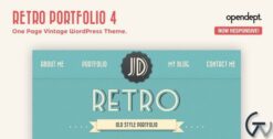 Retro Portfolio - One Page Vintage WordPress Theme 4.9.2