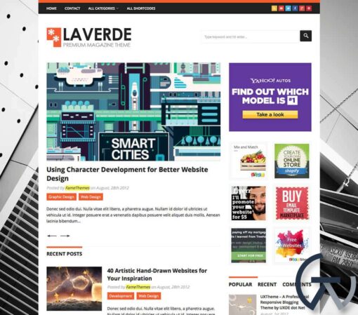 FameThemes Laverde WordPress Theme