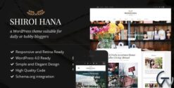Shiroi Hana An Elegant Blogging Theme 2.3.1
