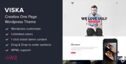 Viska Creative One Page WordPress Theme 1.9.1