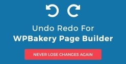 Undo Redo for WPBakery Page Builder 1.2.5