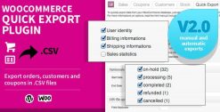 WooCommerce Quick Export Plugin 2.4.2
