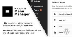 WP Admin Menu Manager 3.0.12