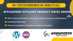 AffiliateWP Affiliate Product Rates Addon