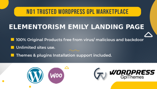 Elementorism Emily Landing Page