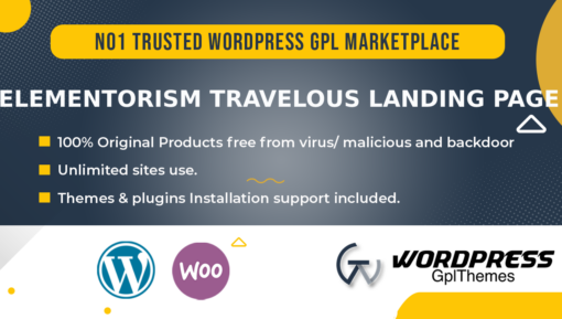 Elementorism Travelous Landing Page