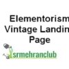 Elementorism Vintage Landing Page 1.0.0