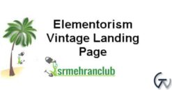 Elementorism Vintage Landing Page 1.0.0