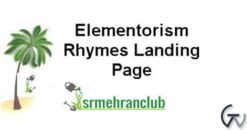 Elementorism Rhymes Landing Page 1.0.0