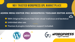 Admin Menu Editor Pro WordPress Toolbar Editor Addon