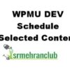 WPMU DEV Schedule Selected Content
