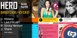 Hero - ShoutCast and IceCast Radio Player VC Addon 4.5
