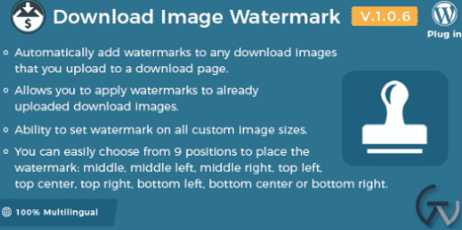 Easy Digital Downloads Download Image Watermark