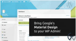 Material WP – Material Design Dashboard Theme 1.0.6