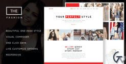 The Fashion Model Agency One Page Beauty WP Theme