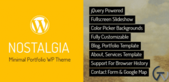 Nostalgia - Responsive Portfolio WordPress Theme 7.7