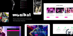 Musikal - OnePage Music WordPress Theme