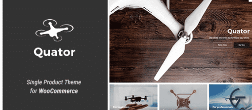 Quator Single Product WordPress Theme