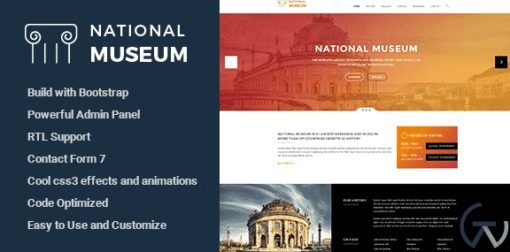 Museum Responsive WordPress Theme