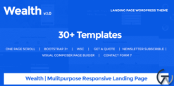 Wealth – Multi-Purpose Landing Page WordPress Theme 1.3.0