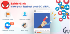 Facebook SpiderLink - Make Your Facebook Post GO VIRAL 2.5