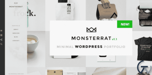 Monsterrat Minimal WordPress Portfolio Theme