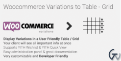 Code Canyon - WooCommerce Variations to Table - Grid 1.3.11